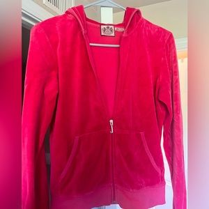 Lg Hot pink juicy couture zip up